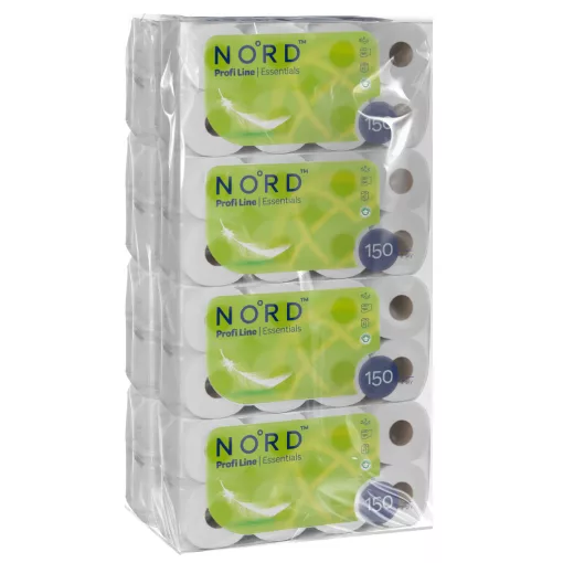 NORD Profi line Essentials kistekercses toalettpapír 2 rétegű fehér 8x 8 tekercs (1 zsák)