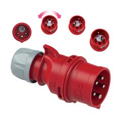   Commel Cee  ipari lengő dugvilla fázisfordítós IEC 309, 32 A 400 V ~ 5P IP44