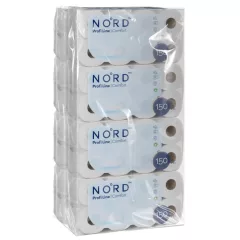   NORD Profi Line Comfort kistekercses toalettpapír 3 rétegű fehér 150 lapos 8x 8 tekercs (1 zsák)