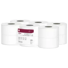   Satino Wepa Prestige 2 rétegű, cellulóz, laponkénti pontadagolású toalettpapír 11cm, 180m, 12 tekercs/zsugor