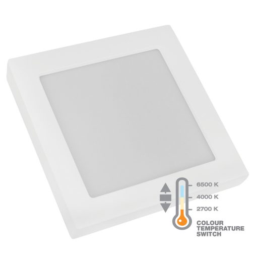 Commel LED panel négyzet 18W 2700/4000/6500K 227mm