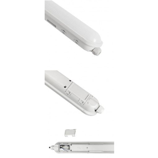 Commel LED armatúra lámpatest, por és vízmentes  21 W 59 cm 4000k