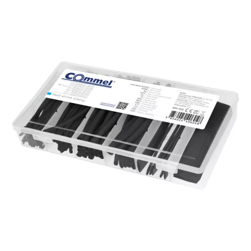 Commel zsugorcső szett  100DB 100mm  fekete