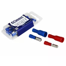 Commel szigetelt hengeres csatlakozó aljzat 1.5-2.5 mm2, Ø 5 mm, 25 db