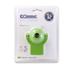   Commel LED éjszakai fény projektor zöld pónis gyerekszobába, alkonykapcsolóval