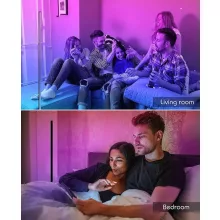 Commel WiFi Okos RGB saroklámpa, állólámpa, hangulatfény - távirányítóval