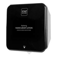 Soap-In-A-Box fényes fekete tusfürdő és sampon adagoló