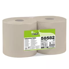   Celtex E-tissue Sand 3.500 ipari törlő recy 3 réteg, 500 lap, 170m, 26,5x34cm, 2 tekercs/zsugor