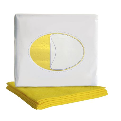 PROFIX 4C univerzális viszkóz kendő, sárga, 32x36 cm 32db/csomag