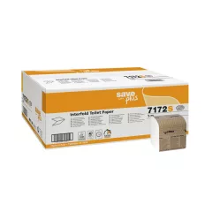   Celtex Save Plus hajtogatott toalettpapír recy, interfold, 2 réteg, 10x21cm, 40x225 lap