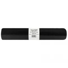   Folistar HNAT szemeteszsák 70x110 cm, 135 literes (120L) LDPE 60 mikron fekete, 10 darab/tekercs