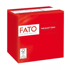 Fato Szalvéta 24x24cm piros 2 rétegű 100 lap/csomag