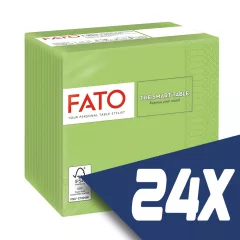   Fato Szalvéta 24x24cm almazöld 2 rétegű 100 lap/csomag (24 csomag)