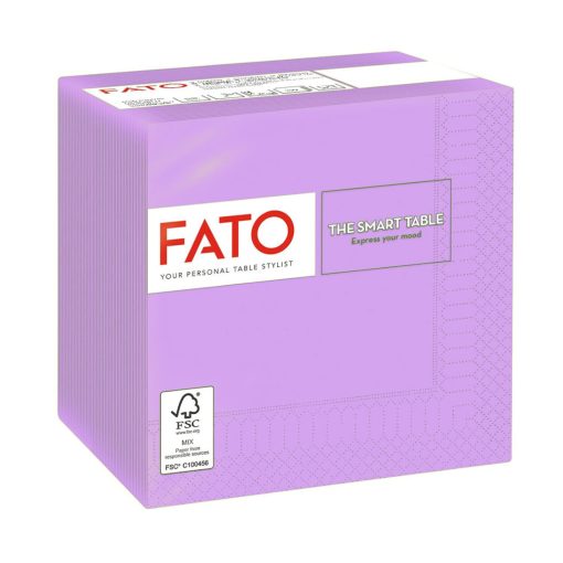 Fato Szalvéta 24x24cm lila 2 rétegű 100 lap/csomag 