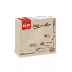   Fato Sztár szalvéta 2 rétegű 38x38cm NATURAL pasta 40 lap/csomag