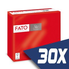   Fato Sztár szalvéta 2 rétegű 38x38cm piros 40 szál/csomag (30 csomag)