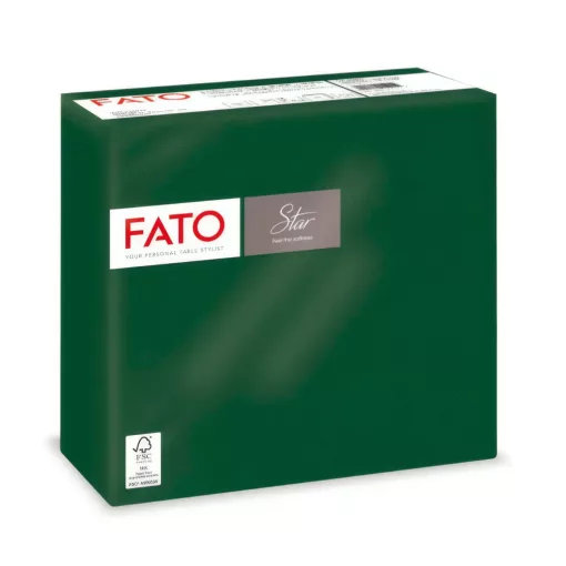 Fato Sztár szalvéta 2 rétegű 38x38cm erdőzöld 40 szál/csomag 