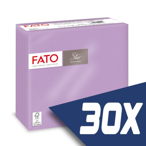 Fato Sztár szalvéta 2 rétegű 38x38cm lila 40 szál/csomag (30 csomag)