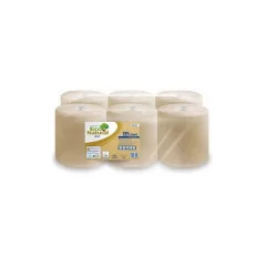   Lucart ECO Natural tekercses kéztörlő 2 rétegű, 450lap, 135m, 6tekercs/zsugor, 48zsugor/raklap