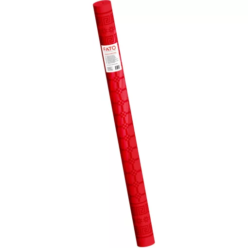 Fato Asztalterítő tekercs 1.2x7m damask piros