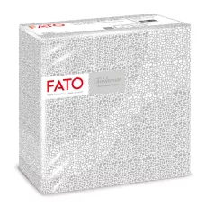 Fato Airlaid szalvéta 40x40cm Mosaic silver 50 lapos