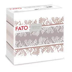 Fato Airlaid szalvéta 40x40cm Garden cappuccino 50 lapos