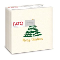   Fato Airlaid karácsonyi szalvéta 40x40cm Christmas Tree Green 50 lapos