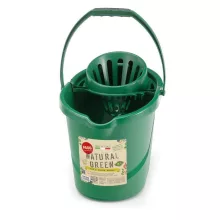 Fass Natural Green felmosó vödör csavarókosárral, ovális, zöld