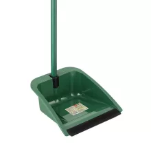 Fass Natural Green nyeles szemeteslapát gumi éllel zöld