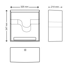 Celtex E-Control szenzoros kéztörlő adagoló ABS fehér