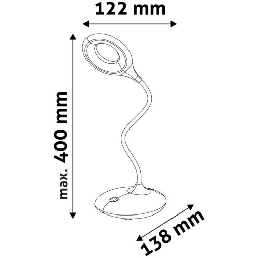 Avide LED Asztali Lámpa Minimal Fehér 4W