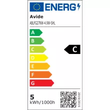 Avide LED Filament Globe 4.9W E27 A60 NW 4000K Super High Lumen
