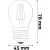 Avide LED Filament Mini Globe 4.5W E27 NW 4000K