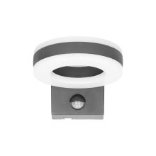 Adviti howlit kültéri  kör LED fali lámpa  IP65 szürke 20w mozgásérzékelővel