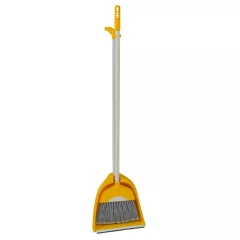 Seprű+szemétlapát sárga 110cm