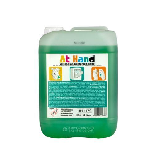 At Hand kézfertőtlenítő 5 liter - ADAGOLÓ UTÁNTÖLTŐ