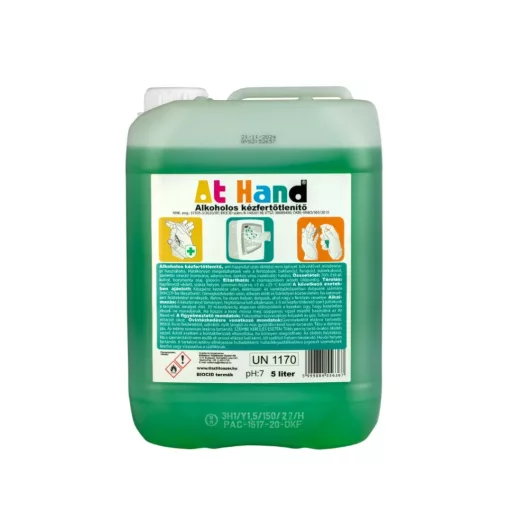 At Hand kézfertőtlenítő 5 liter - ADAGOLÓ UTÁNTÖLTŐ