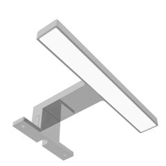   Avide LED Tükörvilágító Lámpa Szögletes Króm Műanyag 180mm NW 4000K 3.5W IP44