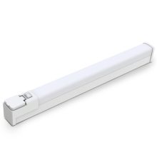 Avide LED Tükörvilágító Lámpa Hálózati Csatlakozó Aljzattal Szögletes Fehér Alu 665mm NW 4000K 15W IP44