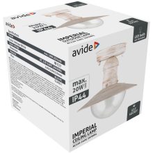 Avide Kültéri Mennyezeti Lámpa Imperial 1xE27 IP44 Antik fehér