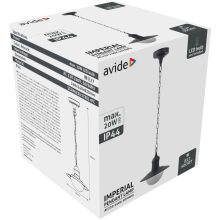 Avide kültéri függesztett lámpa Imperial 1xE27 IP44 Antracit