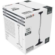 Avide kültéri függesztett lámpa Imperial 1xE27 IP44 fekete