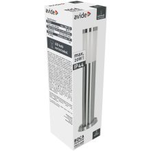Avide kültéri álló lámpa Boca 1xE27 450mm IP44 Szatén Nikkel