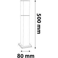 Avide kültéri álló lámpa Panama 1xE27 500mm IP44 Szatén Nikkel