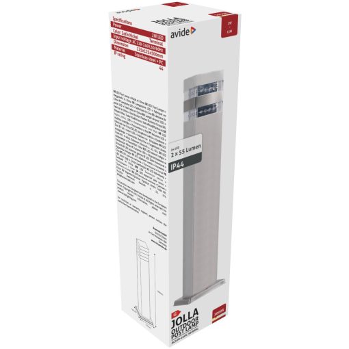 Avide kültéri álló lámpa Jolla LED 2W WW 500mm IP44 Szatén Nikkel