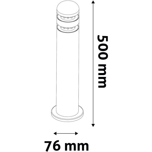 Avide kültéri álló lámpa York LED 2W NW 500mm IP44 Antracit
