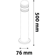 Avide kültéri álló lámpa York LED 2W WW 500mm IP44 Szatén Nikkel