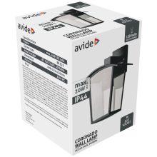 Avide kültéri fali lámpa Coronado 1xE27 IP44 fekete