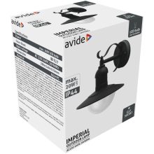 Avide kültéri fali lámpa Imperial 1xE27 IP44 Fekete