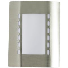   Avide kültéri fali lámpa Monterey 1xE27 IP44 Szatén Nikkel